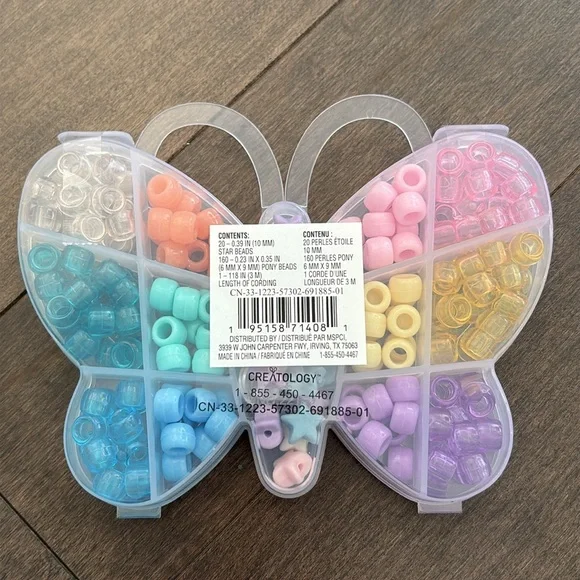 CREATOLOGY Kid’s Bead Kit with Tray, Bracelet Jewellery Making, Arts Crafts - Picture 9 of 14